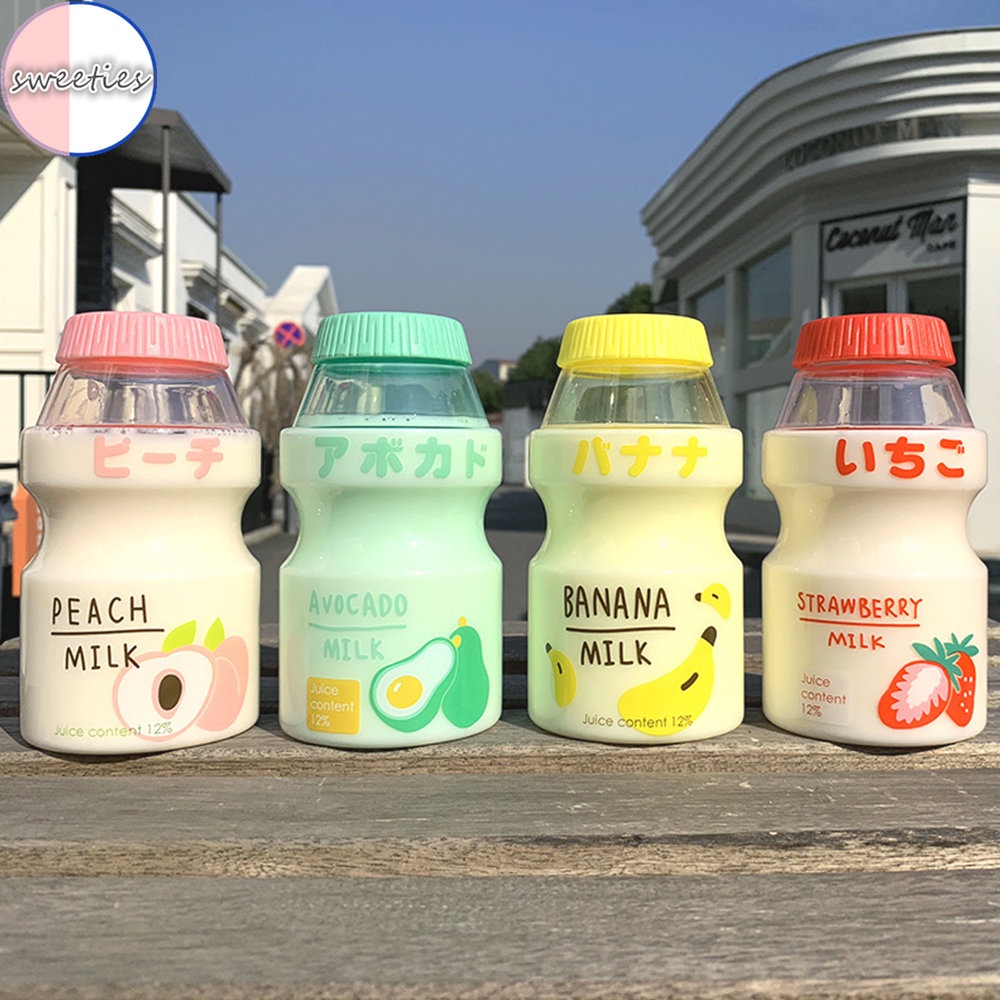 Bình Nước Thể Thao 480ML Bằng Nhựa Chống Rơi Chống Rò Rỉ Họa Tiết Hoạt Hình