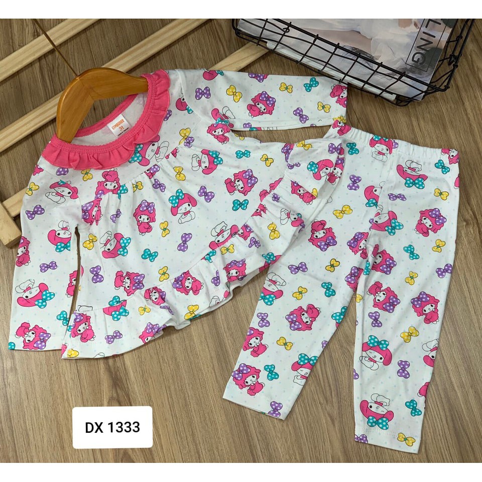 Set đồ bộ dài Carter's của bé gái