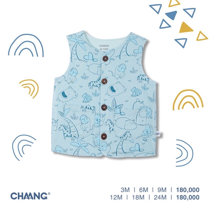 Chaang - Gile cúc giữa in hoạ tiết xinh xắn, mềm mại