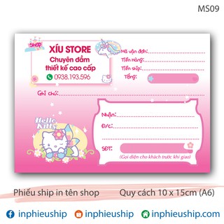 Phiếu giao hàng 400 tờ Hello Kitty