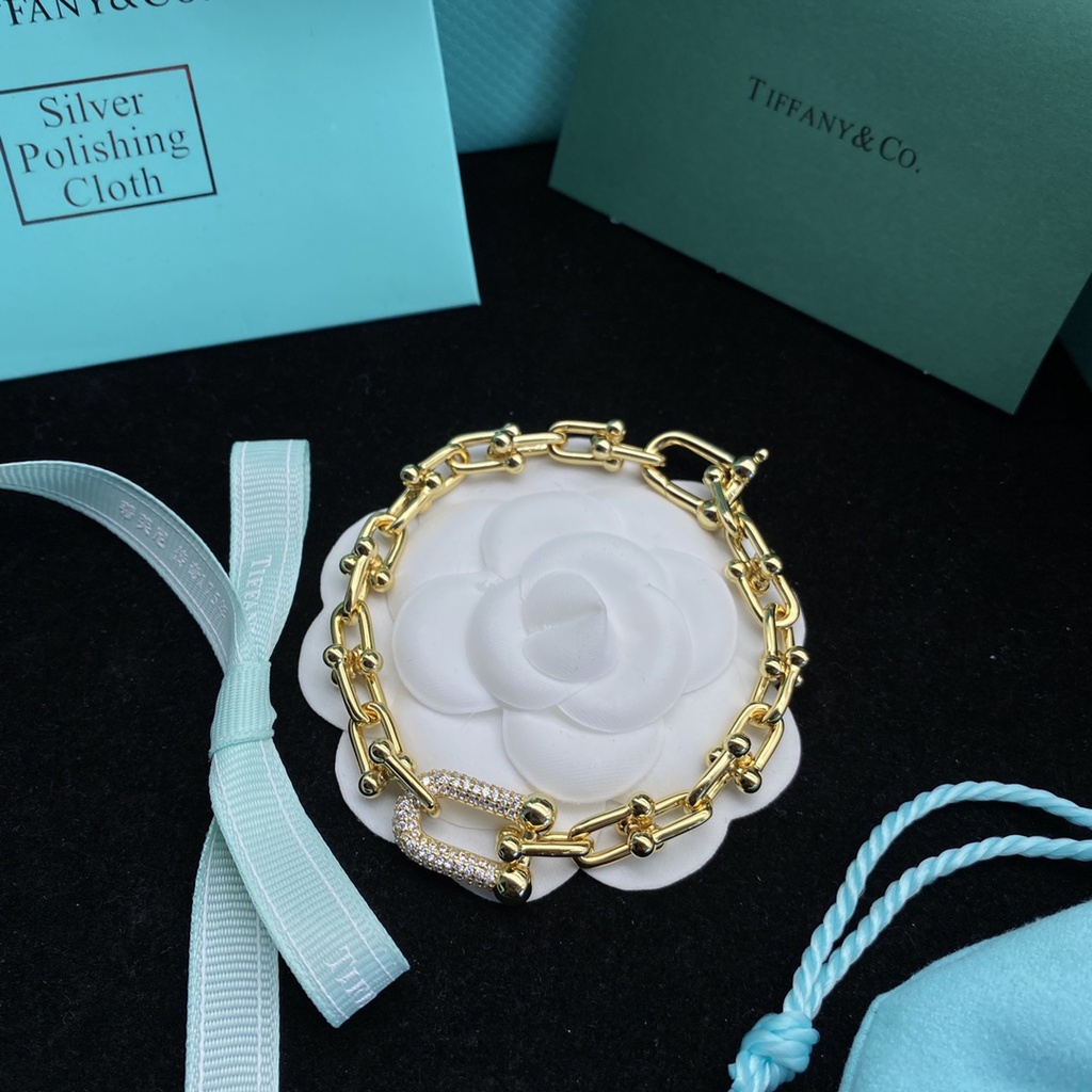 Bộ Trang Sức Mạ Bạc 925 Hình Chữ U Đính Kim Cương Nhân Tạo Dành Cho Cặp Đôi