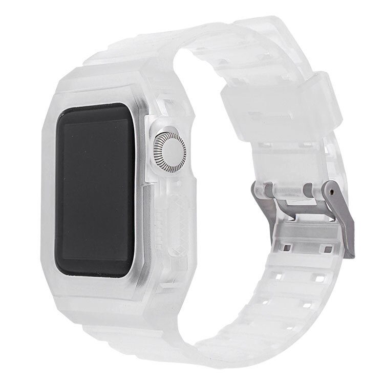 Dây đeo đồng hồ thể thao bằng TPU mềm trong suốt thích hợp cho Apple Watch Series 6 Se 5 4 44mm 42mm 5 4 6 Se 38 40mm