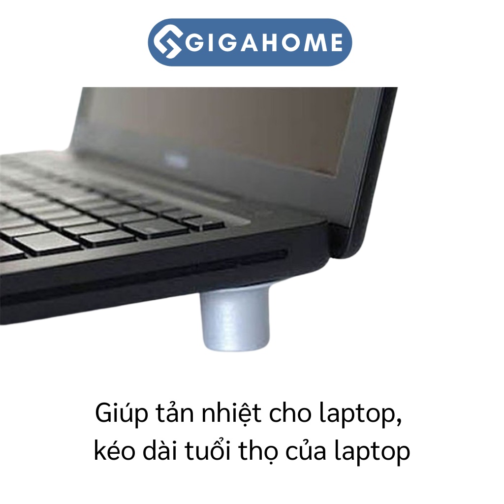 Bộ 4 Nút Silicone Kê Chân Laptop Chống Nóng, Tản Nhiệt GIGAHOME Chống Trơn Trượt 4858