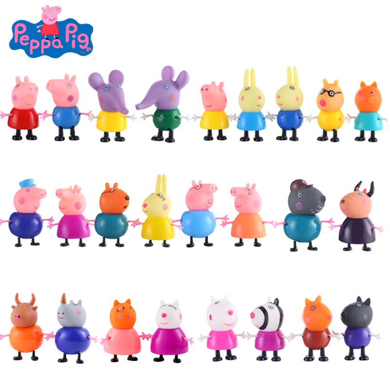 Set 10 Mô Hình Heo Peppa Hoạt Hình Dễ Thương Cho Bé