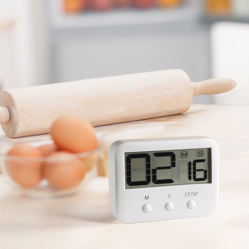 Đồng Hồ Hẹn Giờ Nấu Ăn Kỹ Thuật Số Đếm Ngược Từ Tính Kèm Màn Hình LED Cỡ Lớn Chuyên Nghiệp Cho Bé