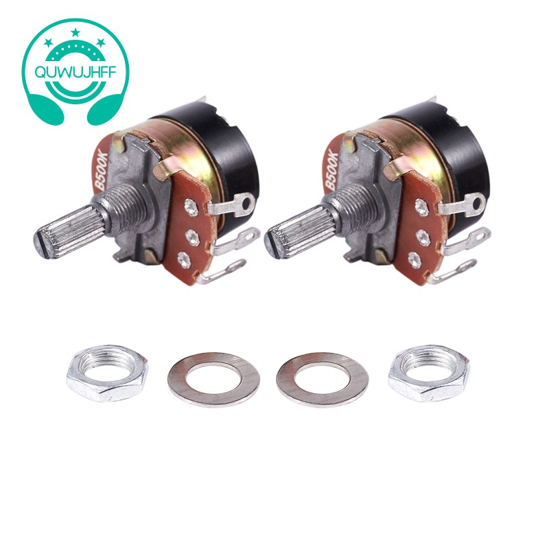 2 Chiết Áp Tuyến Tính 500k Ohm Có Công Tắc