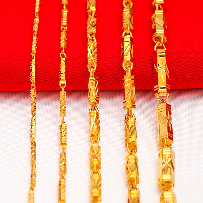 Dây Chuyền Mạ Vàng Mặt Lục Giác Thời Trang Cho Nam