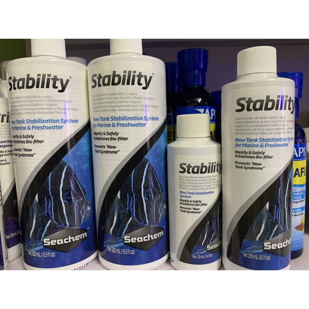 Vi sinh xử lí nước bể cá Seachem Stability 100ml 250ml 500ml
