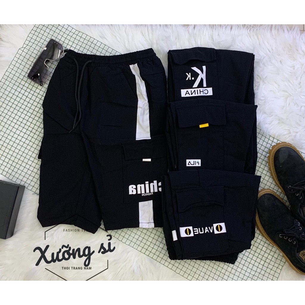 Quần SHORT túi hộp Kaki coton Nam Dáng Thể Thao  size 28 đến 33 HÌNH THẬT CHỬ NGẨU NHIÊN