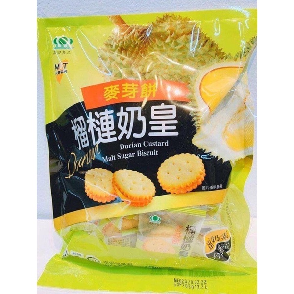 BÁNH QUY TRỨNG MUỐI ĐÀI LOAN VỊ SẦU RIÊNG 180gr | BigBuy360 - bigbuy360.vn