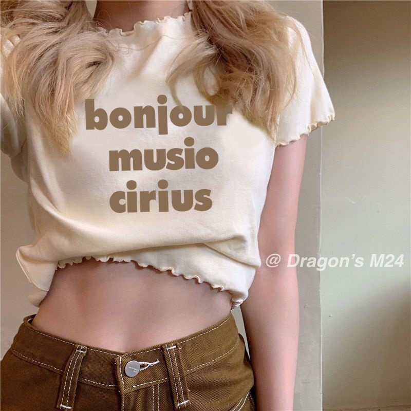 Áo Thun Tay Ngắn In Chữ Phong Cách Hàn Quốc Thời Trang Mùa Hè 2022 Cho Nữ