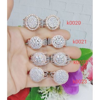 Nhẫn Đính Đá Kết Hợp Toàn Diện k0020-0023