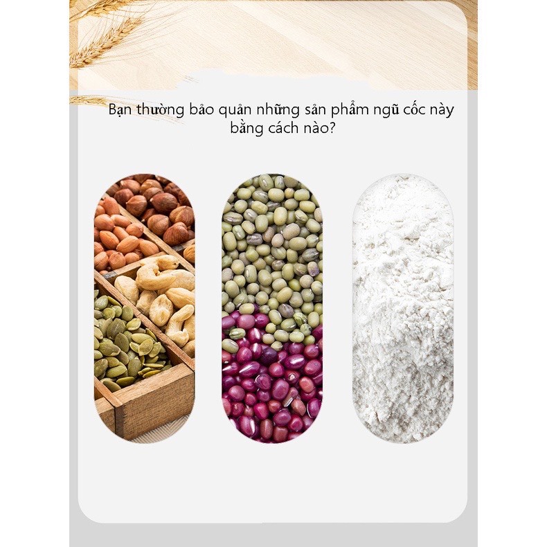 Thùng đựng gạo Ecoco 10kg chính hãng, chống ẩm ngăn côn trùng thông minh cao cấp tặng kèm cốc đong gạo