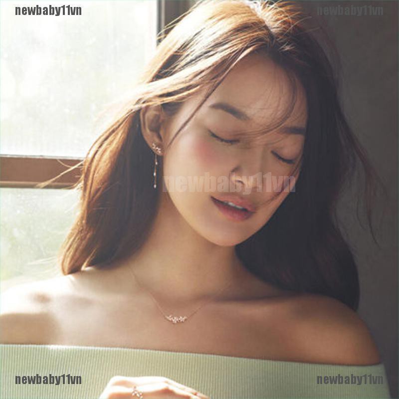 Đôi bông tai dài tua rua hình lá cây thời trang cho nữ