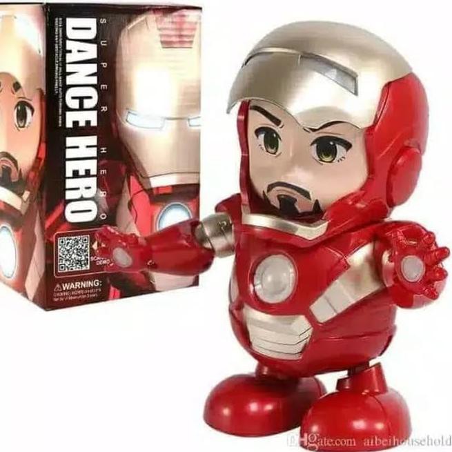 Mô Hình Đồ Chơi Robot Nhảy Múa Iron Man Q00