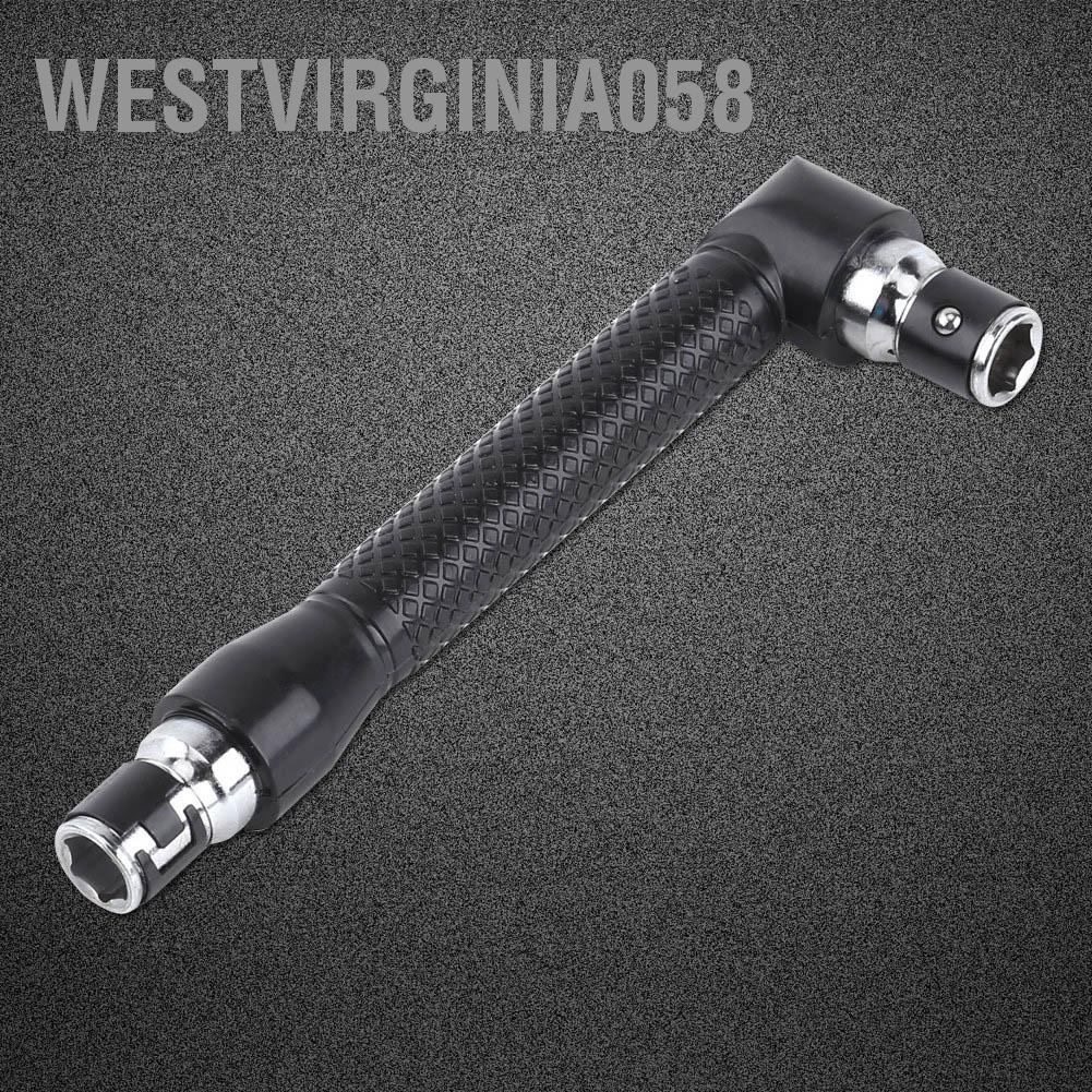 Hàng Hot Hình chữ L 1/4 inch Cờ lê ổ cắm hình lục giác Đầu đôi cho Tua vít Bits Dụng cụ cầm tay Hàng giao ngayWestvirginia058