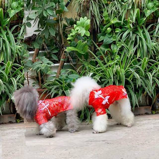 Áo Gấm Tết cho chó mèo