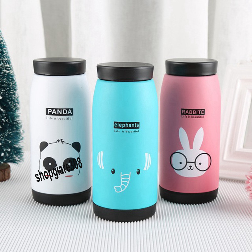 Bình giữ nhiệt inox hình thú cute 360ml-500ml