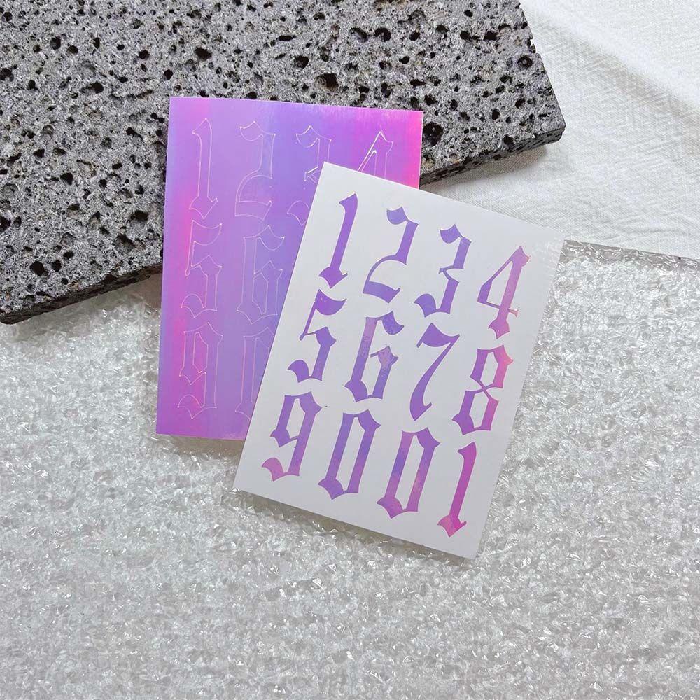 QQMALL Sticker Phun Sơn Móng Tay Họa Tiết Bướm Trái Tim Phong Cách Pháp DIY