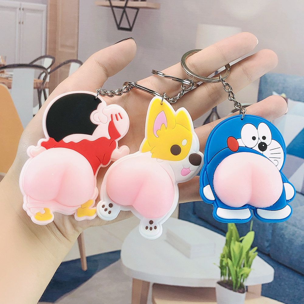 Móc khóa điện thoại hình Doraemon / Shin cậu bé bút chì thiết kế dễ thương