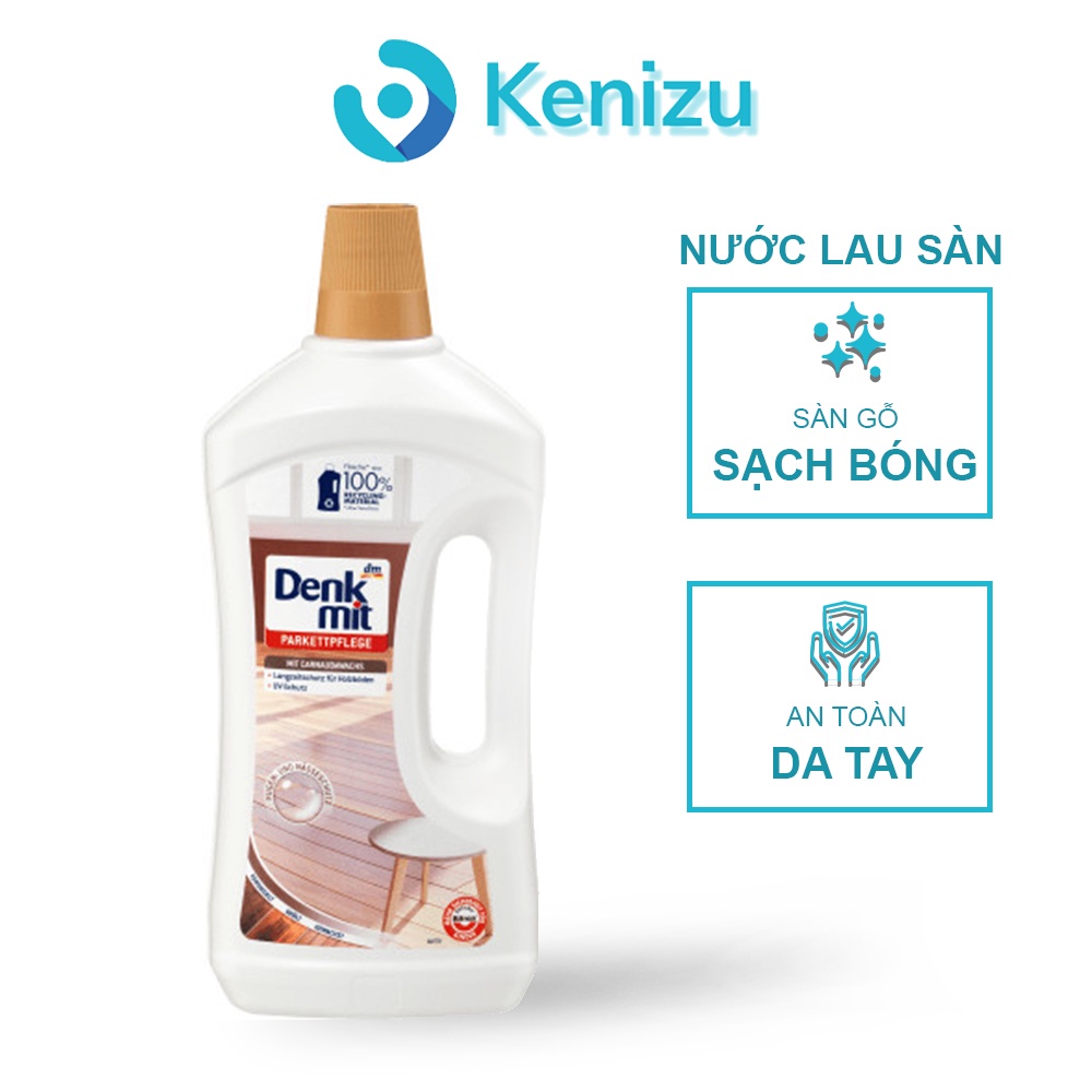 Nước lau sàn gỗ DENKMIT 1 lít nhập khẩu Đức