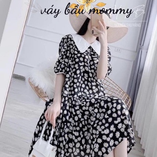 Váy bầu mùa hè đẹp,đầm bầu đẹp Mommy freesize 40-75kg