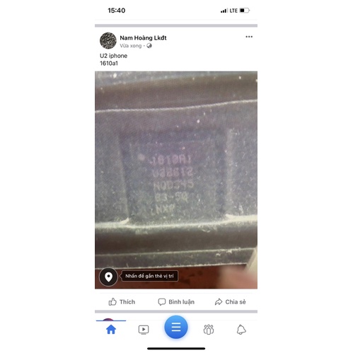 IC U2 IP 5s - 7plus 1610a1 new nguyên vỉ