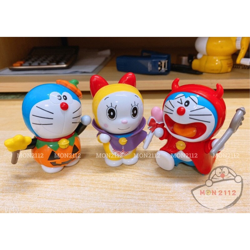 COMBO BỘ 3 MÔ HÌNH HALLOWEEN SIZE 8CM DORAEMON DOREMON