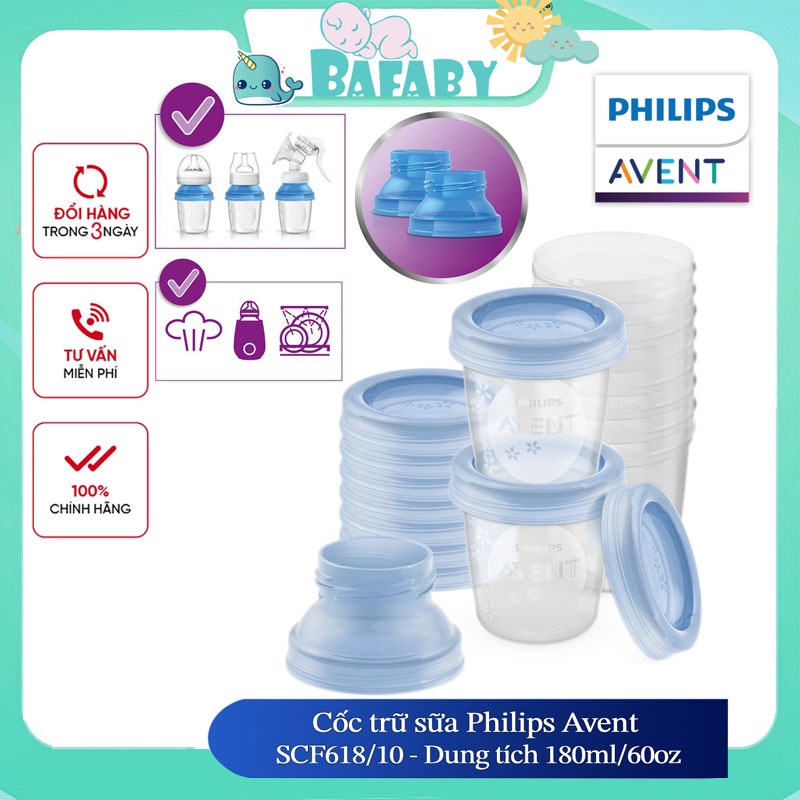 Bình Trữ Sữa 180ml Chính Hãng Siêu Tiện Lợi Dễ Vệ Sinh