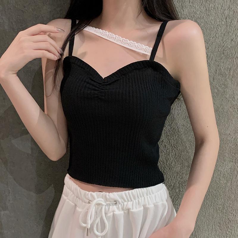 Áo Tank Top Dệt Kim Thiết Kế Cổ Chữ V Quyến Rũ