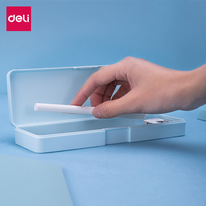 Hộp bút Deli dòng Linfini 8328 kiểu dáng đơn giản kích cỡ lớn màu giao ngẫu nhiên