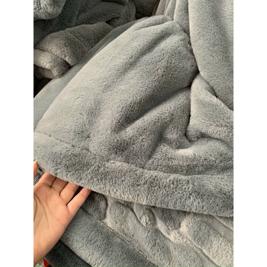 Chăn lông chồn cao cấp nhập khẩu, chăn lông 4kg kèm túi sang (ảnh thật) MỚI