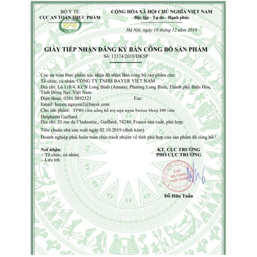 Viên uống hỗ trợ ngủ ngon Swisse Sleep 100 viên (hàng Úc) | Thế Giới Skin Care