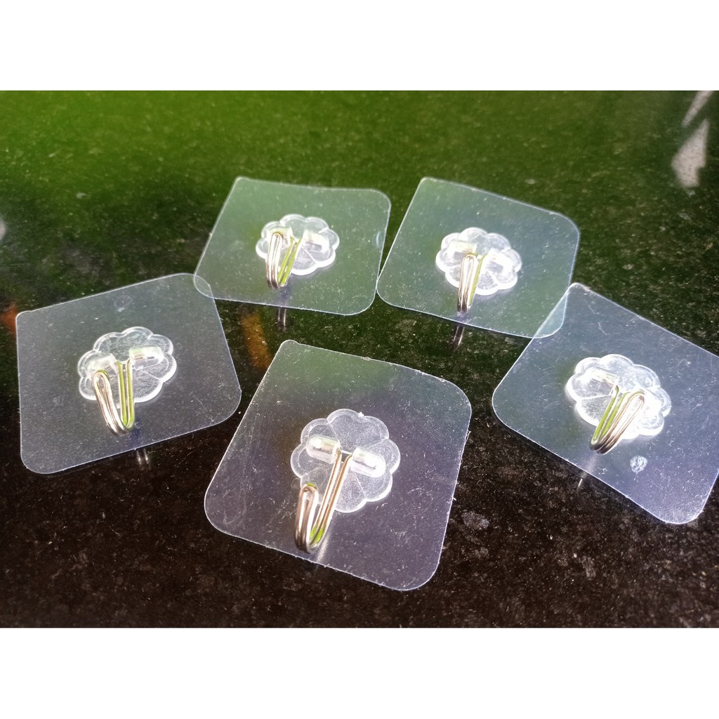 Móc dán tường trong suốt chịu lực