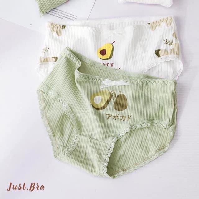 Set 10 quần lót cotton hình quả bơ