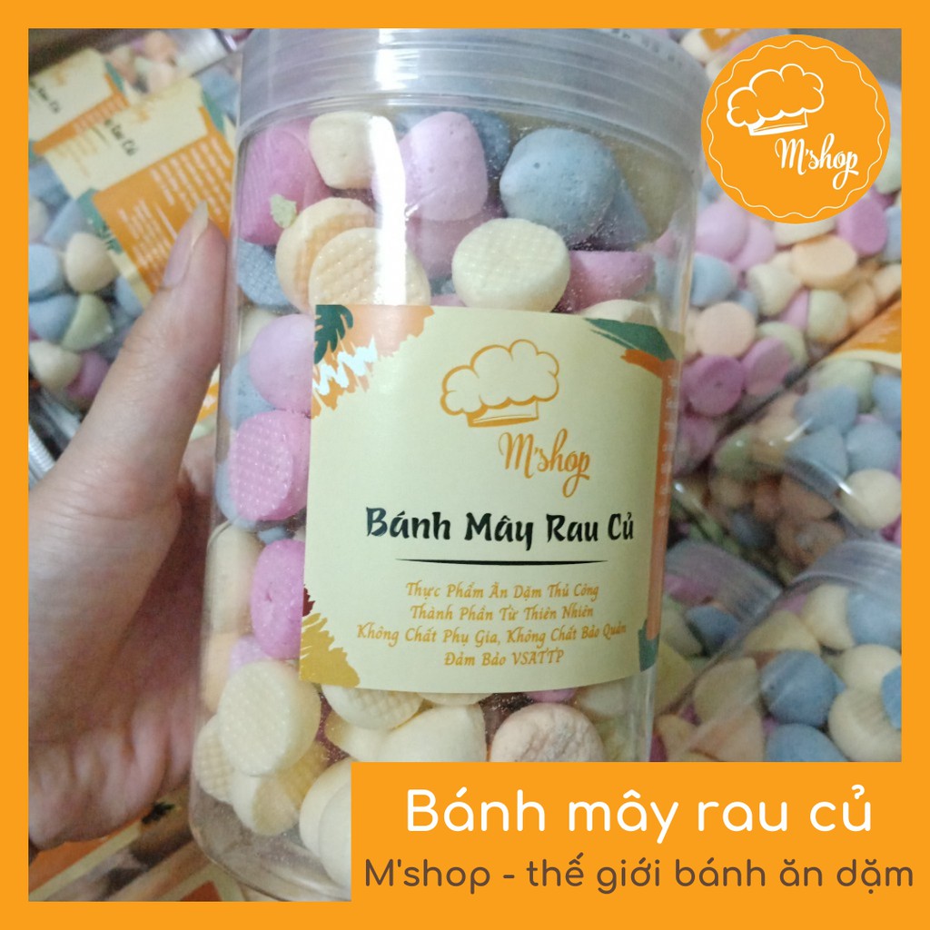 Bánh ăn dặm - bánh mây vị rau củ handmade M'shop