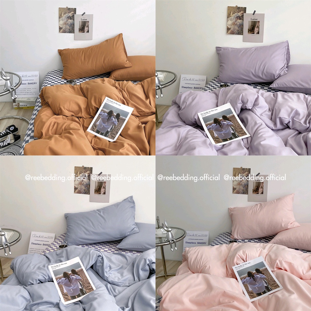 Bộ chăn ga gối Cotton TC REE Bedding Ga Caro đủ size giường nệm