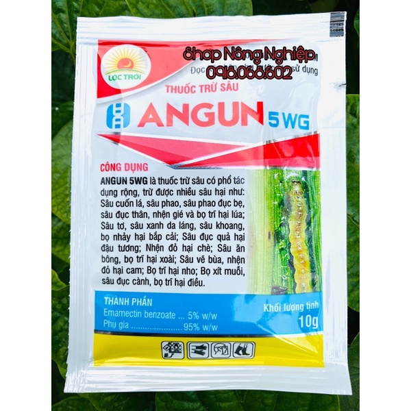 ANGUM 5WG 10gr, chế phẩm sinh học trừ côn trùng.