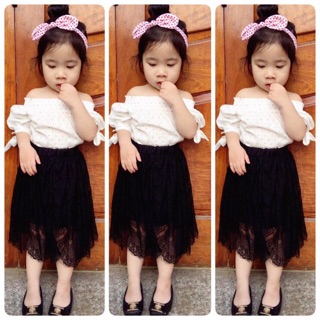 Set váy áo bé gái 1-5t