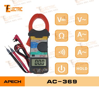 Ampe Kìm Đo Điện Đo Dòng Điện AC Apech AC - 369 (600A)