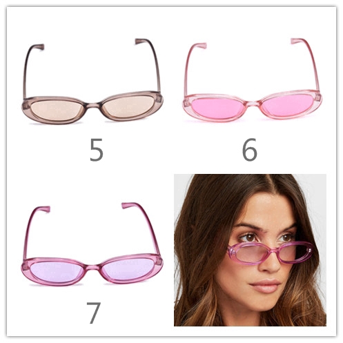 Kính mát thời trang chống nắng nhiều màu sắc mặt tròn phong cách retro cho nam và nữ