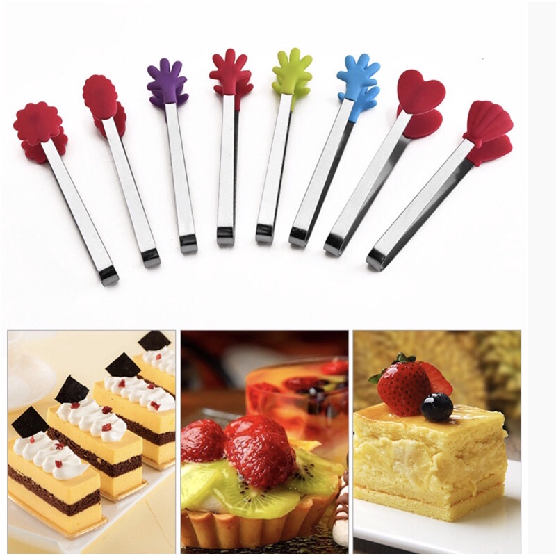 Kẹp mini gắp trái cây trang trí bánh,gắp đường,hạt..