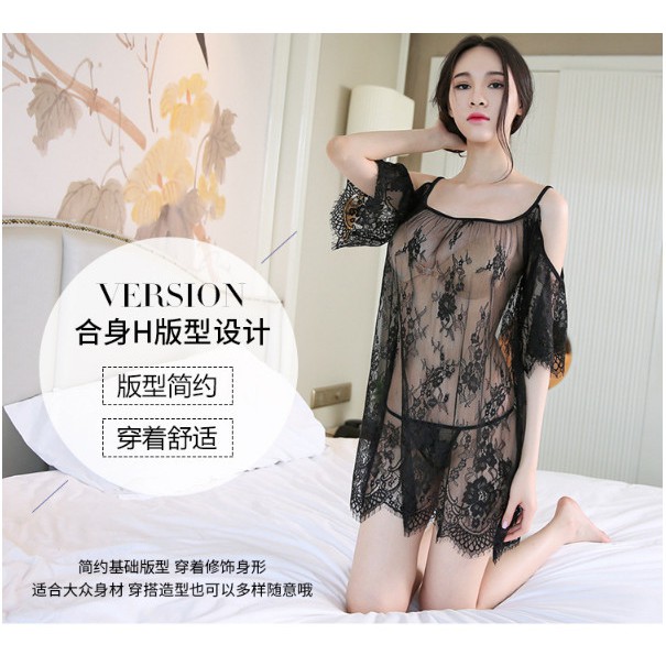 [HÀNG NHẬP] - L0091 - Đầm ngủ gợi cảm kèm quần chip | BigBuy360 - bigbuy360.vn
