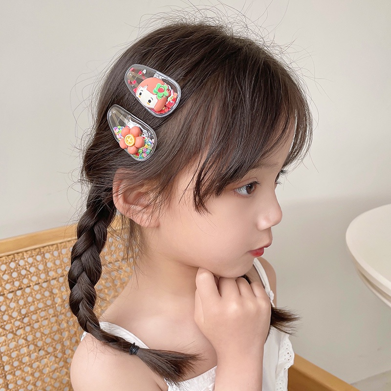 Kẹp Tóc Kiểu Hàn Quốc Thiết Kế Dễ Thương Cho Bé Gái