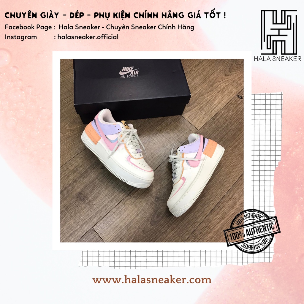 Giày Nike Chính Hãng Air Force 1 Shadow Sail Pink Glaze CI0919-111 - Giày Thể Thao Nữ Authentic - Halasneaker.com