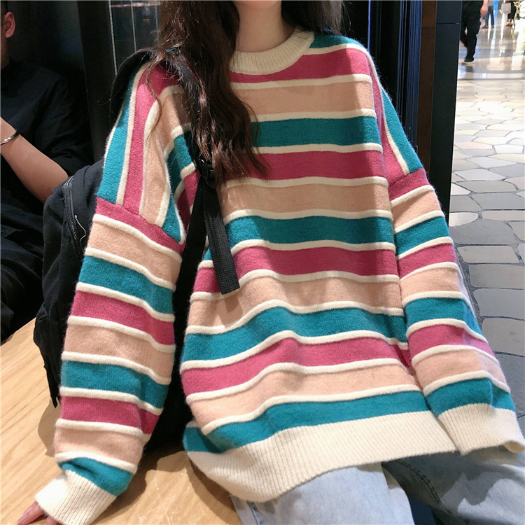 Áo Sweater Phong Cách Retro Hong Kong Xinh Xắn Cho Nữ | BigBuy360 - bigbuy360.vn