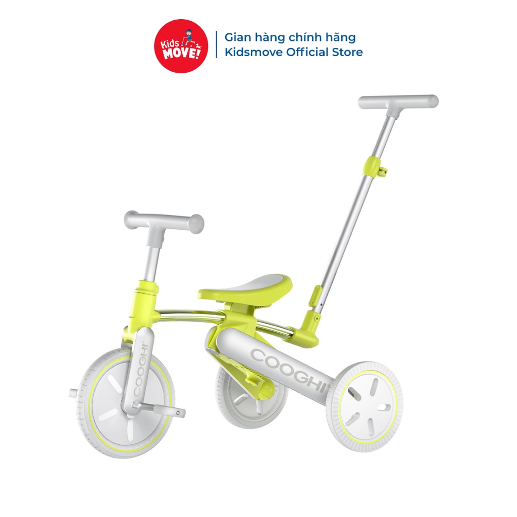 Xe đạp 3 bánh 3in1 Cooghi cho bé 1-5 tuổi vừa làm xe thăng bằng và xe đẩy trẻ em cao cấp