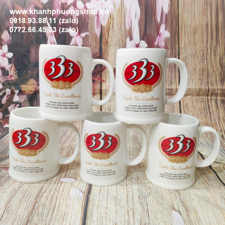 Ly sứ uống bia - ly sứ uống bia cao cấp
