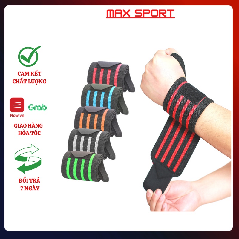 Bộ đôi dây quấn cổ tay AOLIKES AL1539,đai cuốn cổ tay phụ kiện tập Gym, hàng cao cấp chính hãng