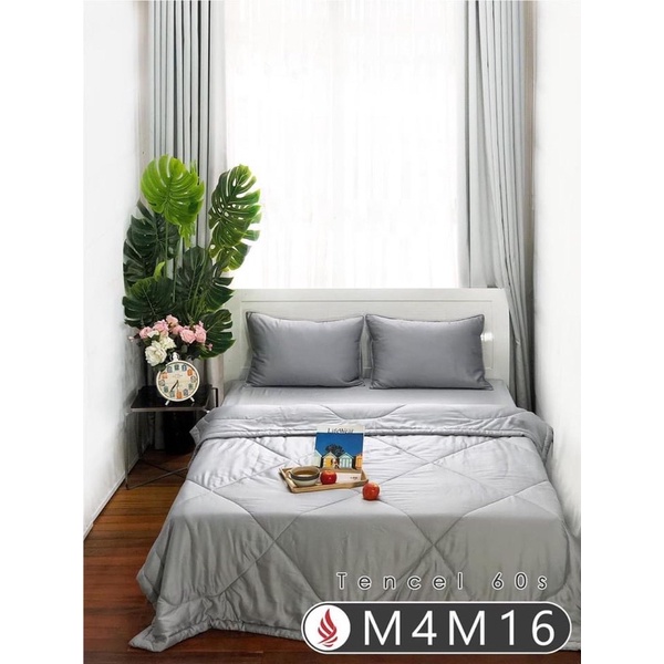 Vải lụa tencel 60s khổ 2m5 màu trơn may ga nệm
